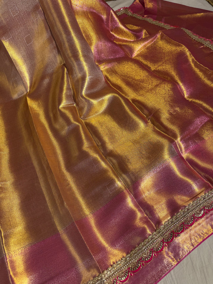 Jyothika Mam Inspired Premium Kanjivaram Tissue Silk Saree