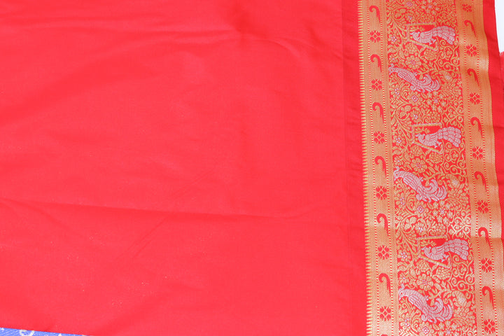 Traditional Blue Kanjipuram Saree
