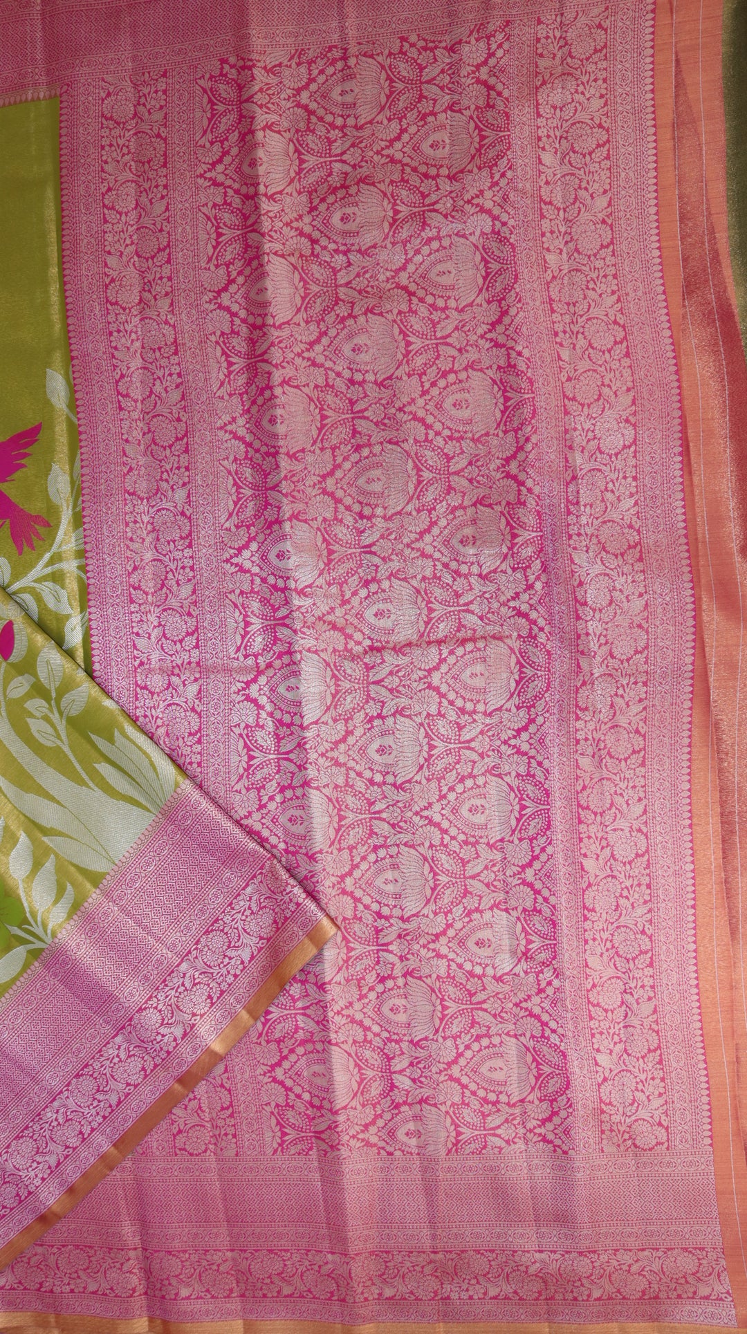 Trendy Pastel Green Kanjipuram Saree