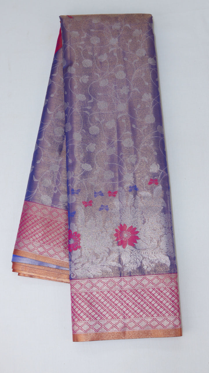 Trendy Purple Kanjipuram Saree
