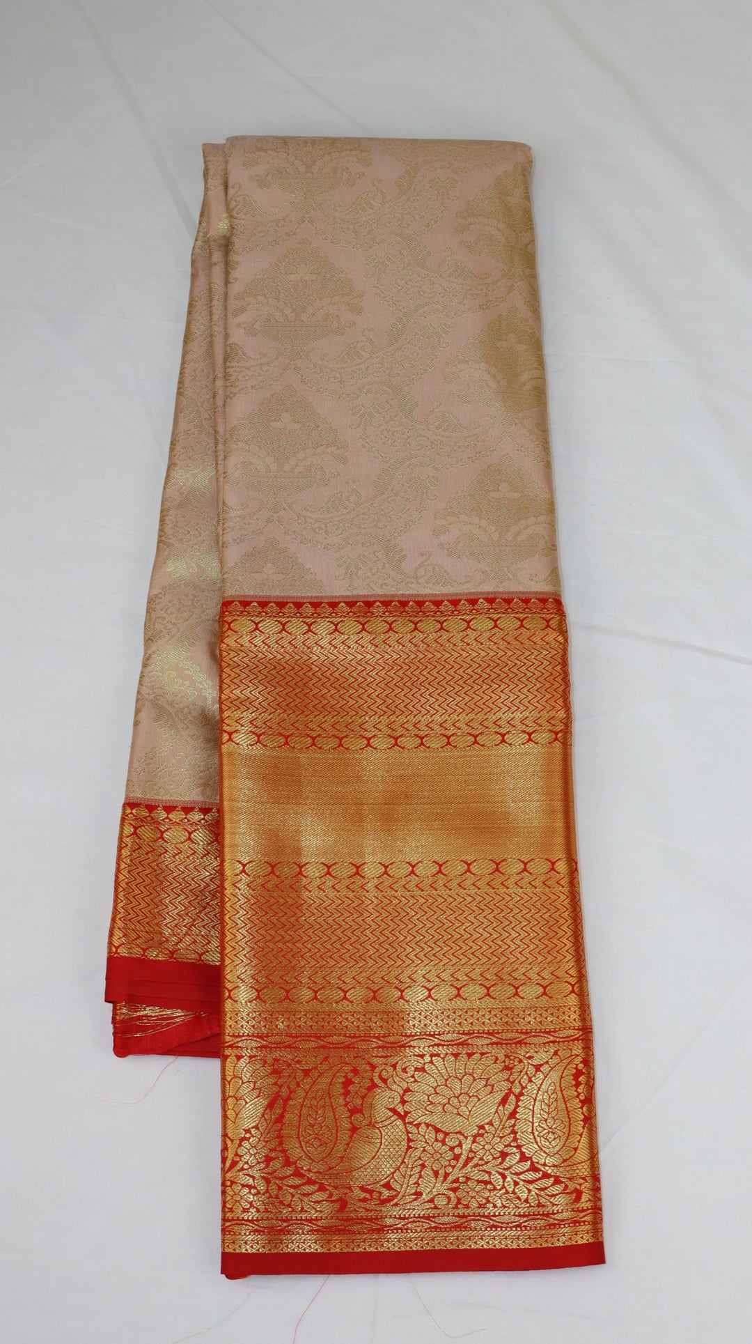Trendy Light Pink Kanjivaram Silk Saree
