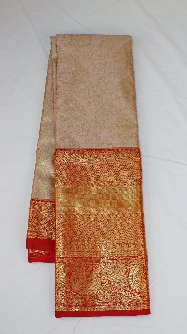 Trendy Light Pink Kanjivaram Silk Saree