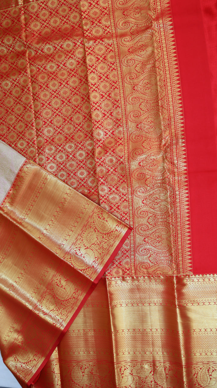 Trendy Light Pink Kanjivaram Silk Saree