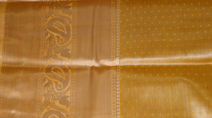 Trendy Pastel Yellow Kanjivaram Silk Saree