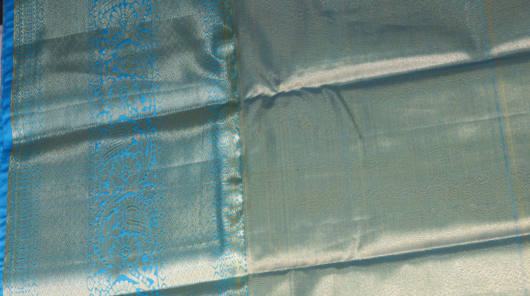 Copper gold Kanjivaram Silk Saree