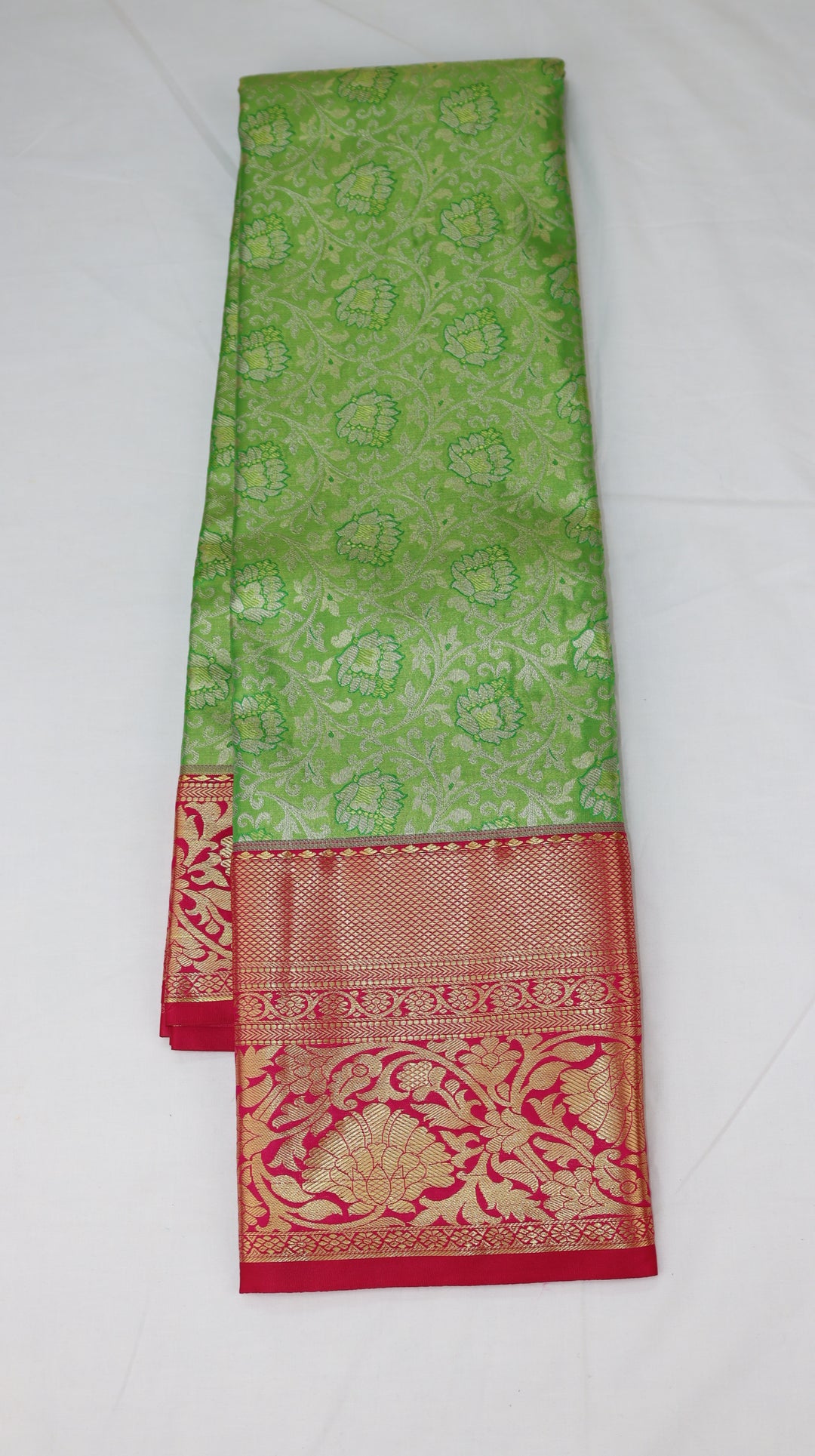 Rich Green Kanjivaram Silk Saree