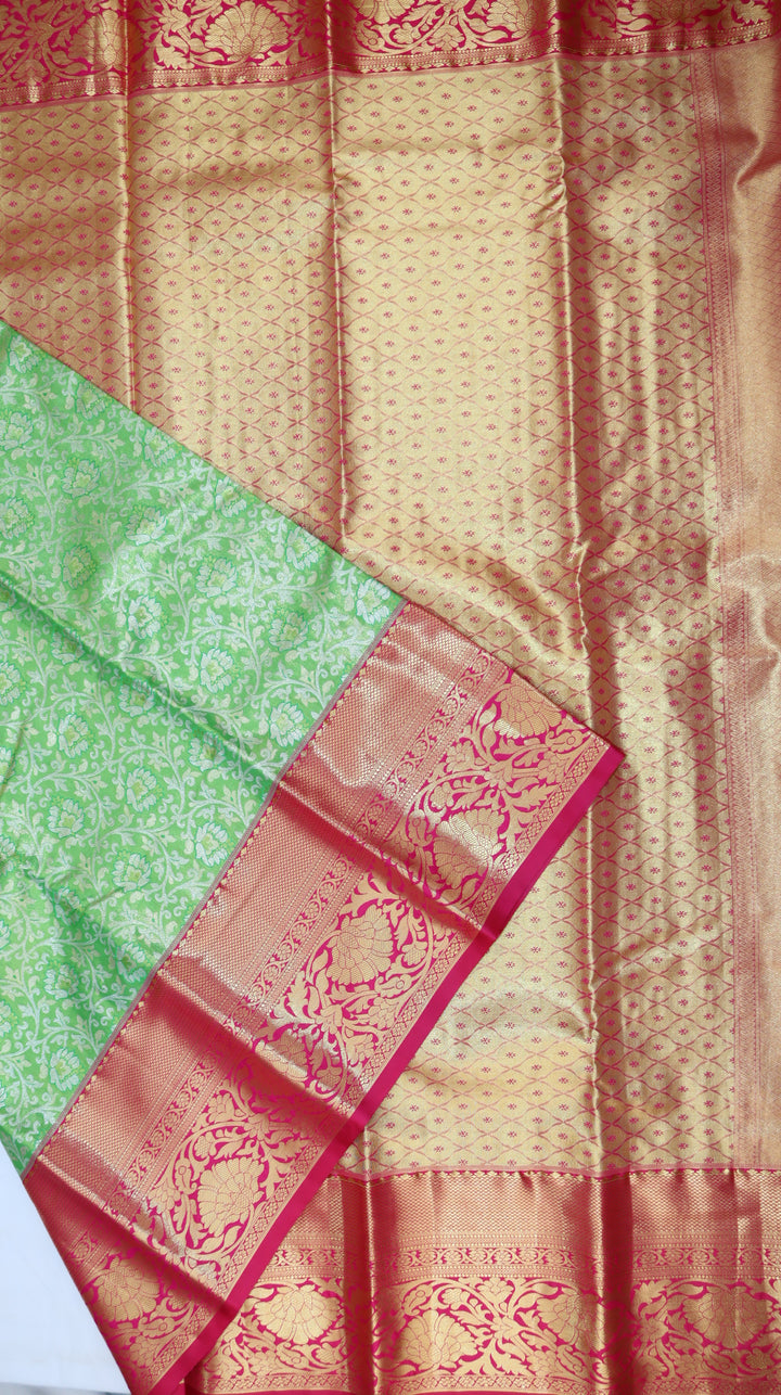 Rich Green Kanjivaram Silk Saree
