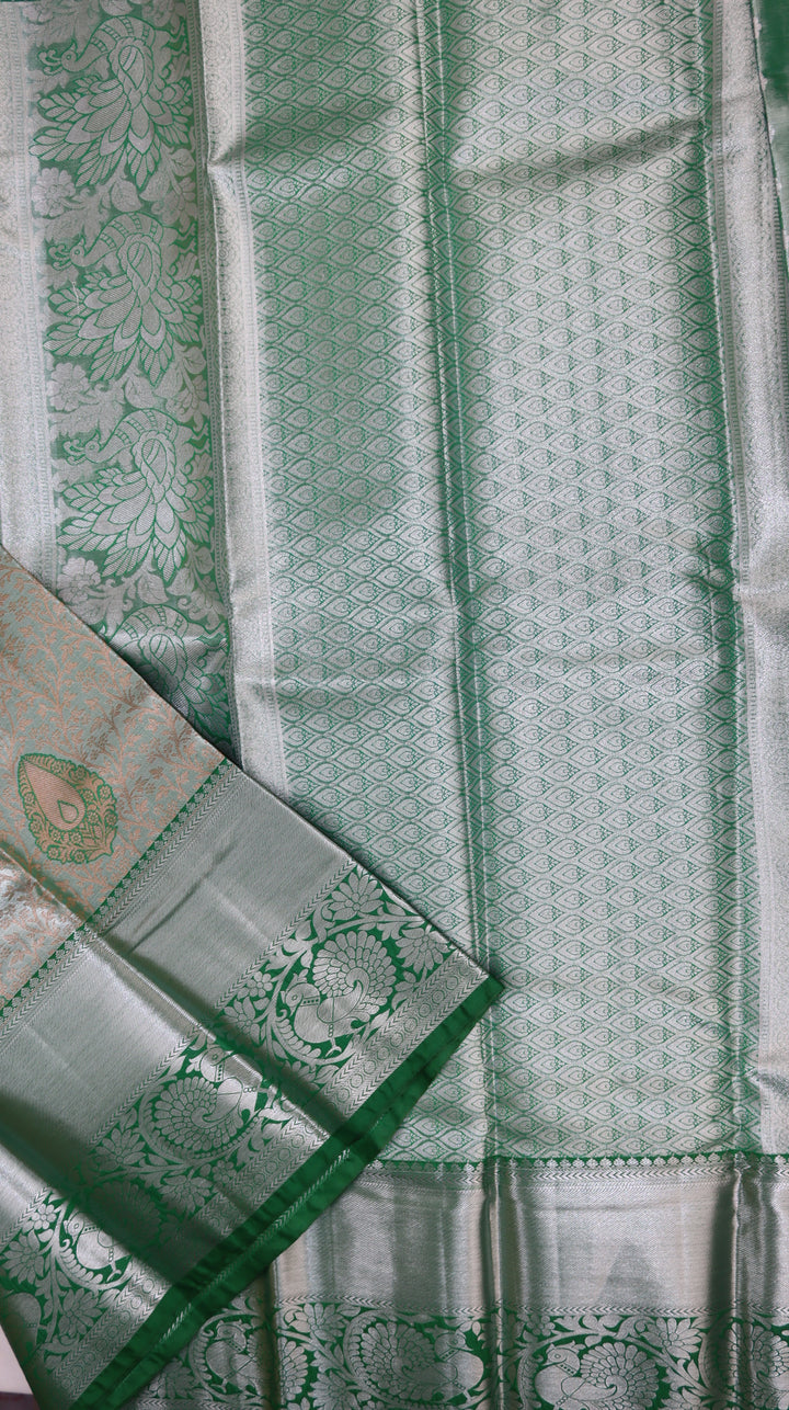 Pastel Green Kanjivaram Silk Saree