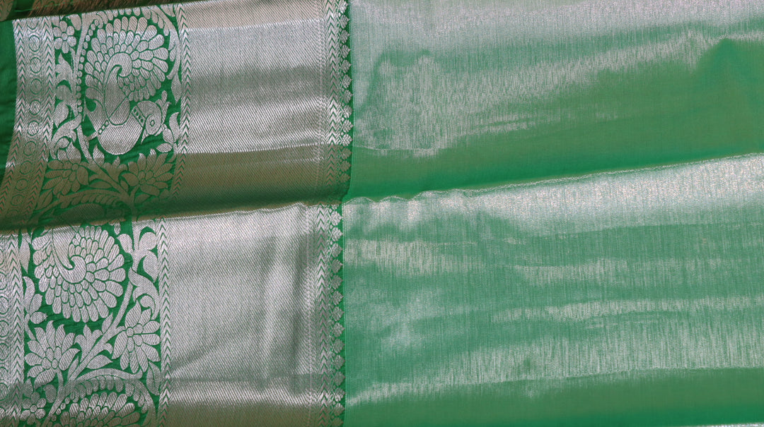 Pastel Green Kanjivaram Silk Saree