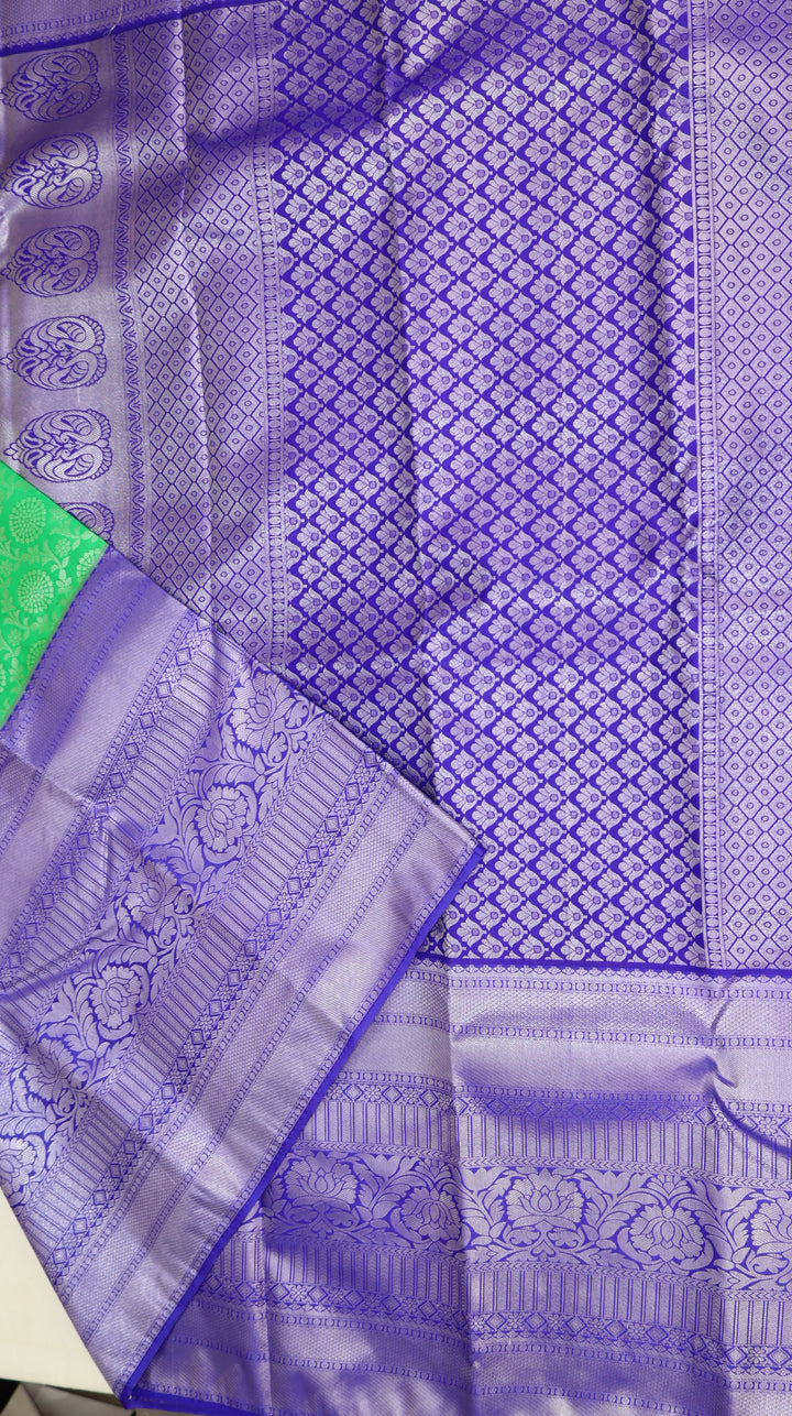 Trendy Green Kanjivaram Silk Saree