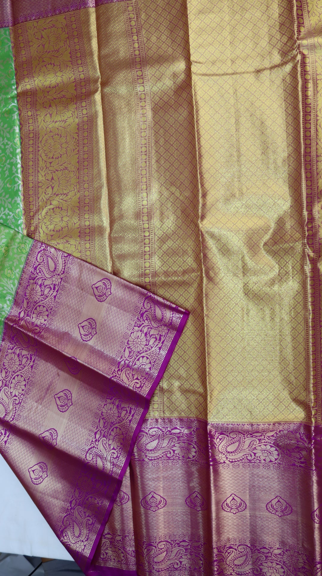 Trendy Green Kanjivaram Silk Saree