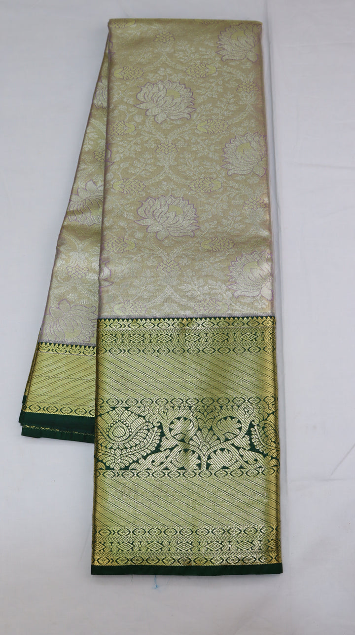 Misty Pastel green Kanjivaram Silk Saree