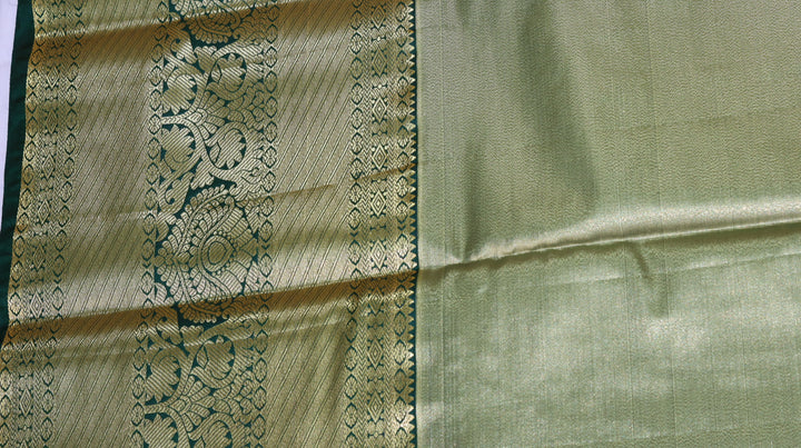 Misty Pastel green Kanjivaram Silk Saree