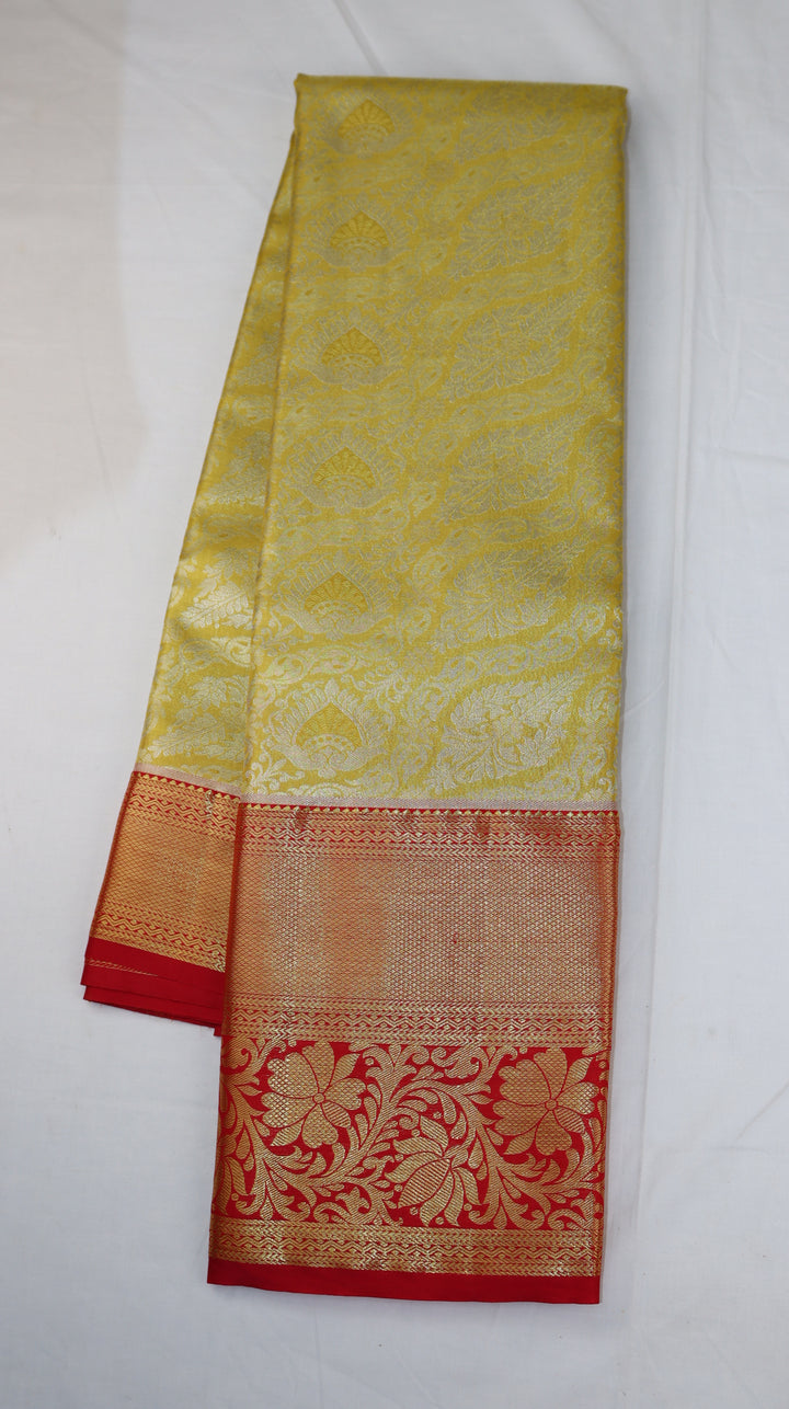 Mighty Yellow Kanjivaram Silk Saree