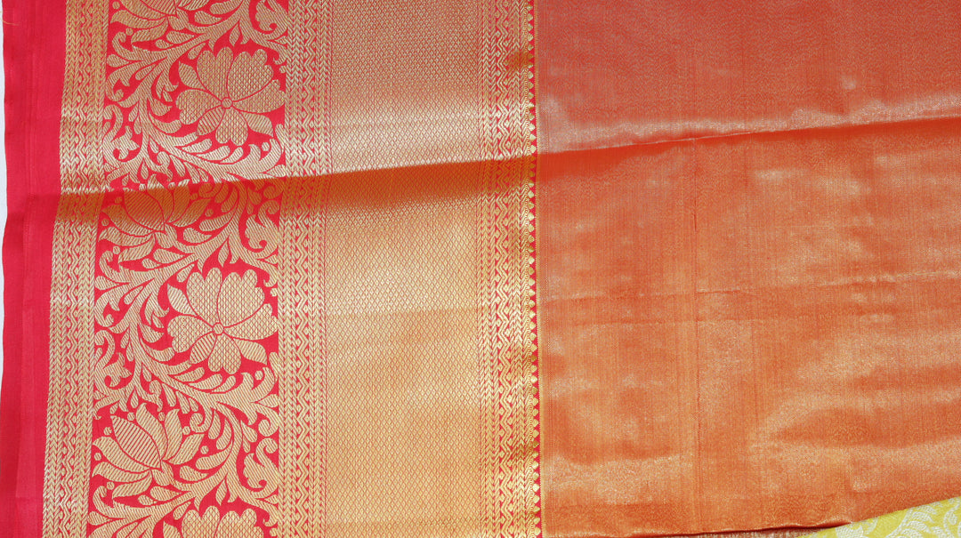Mighty Yellow Kanjivaram Silk Saree