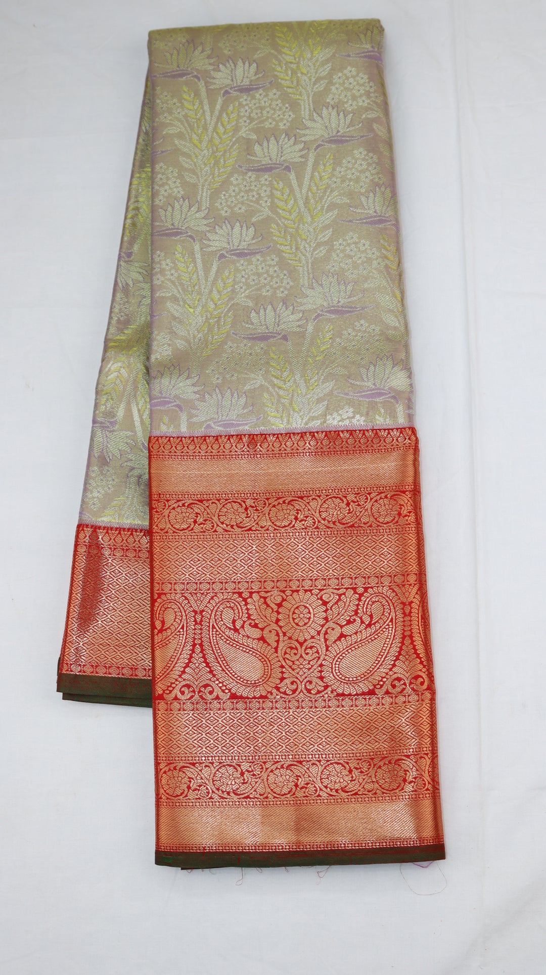 Light Lavender Kanchipuram Silk Saree