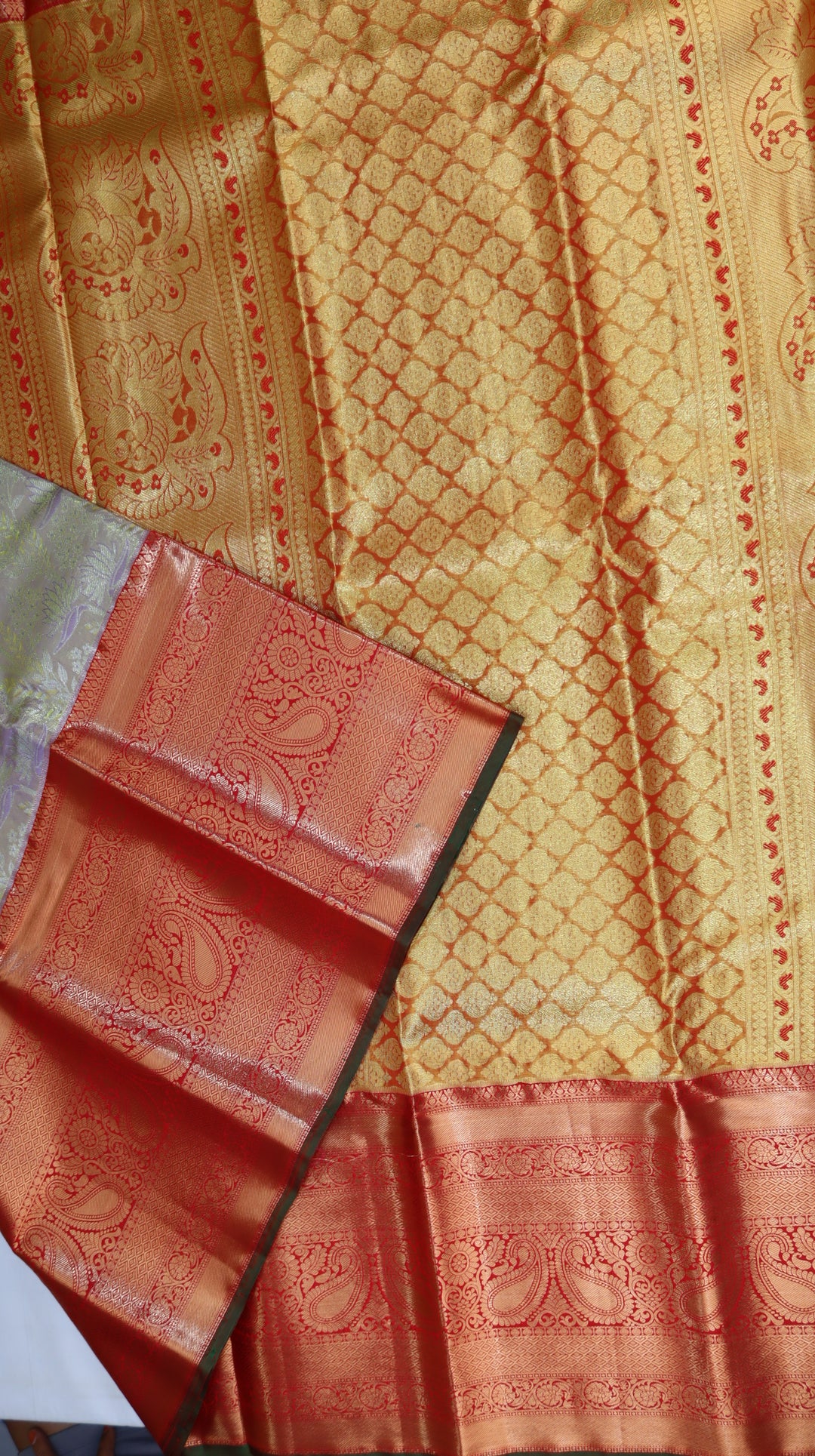 Light Lavender Kanchipuram Silk Saree