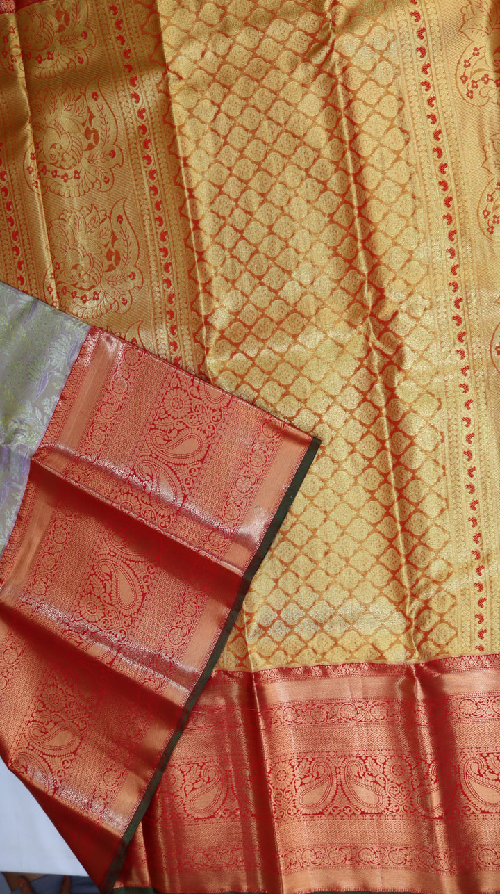 Light Lavender Kanchipuram Silk Saree