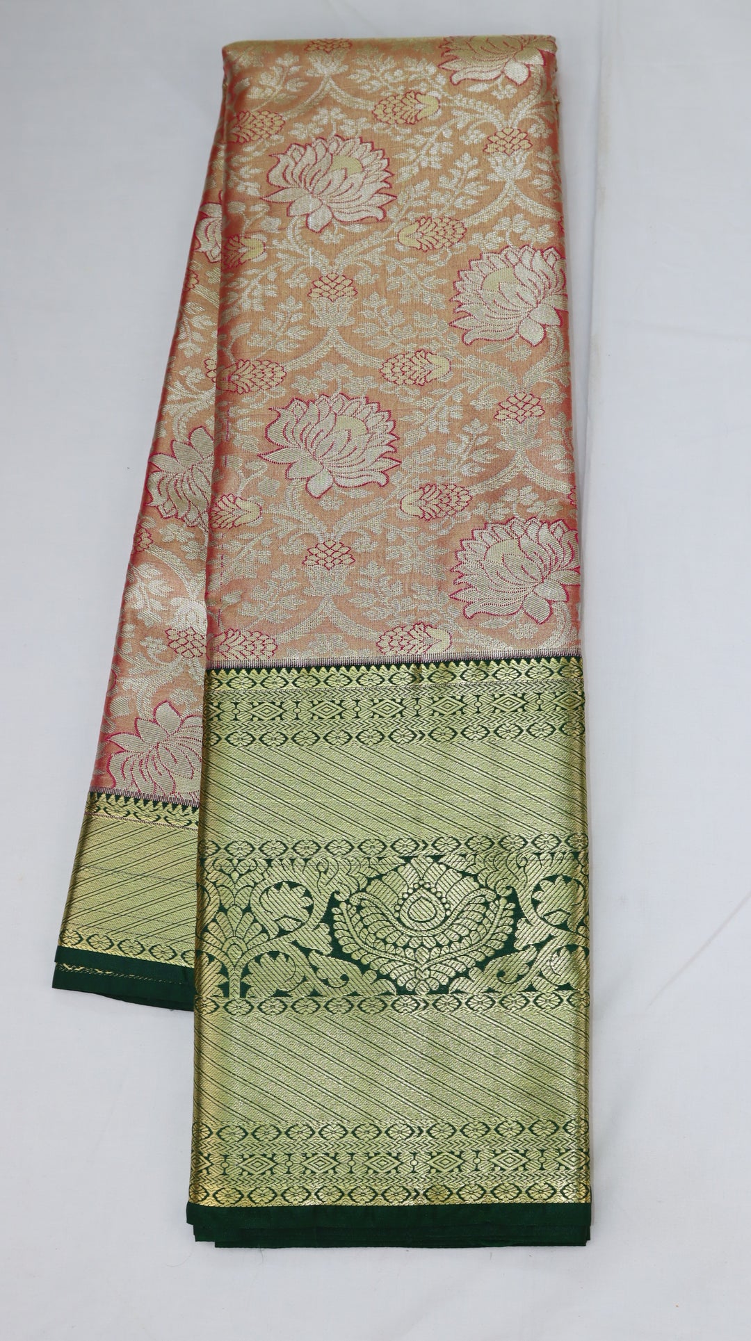 Light Pink Kanjivaram Silk Saree