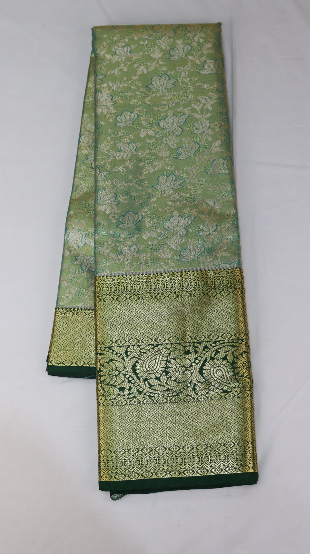 Trendy Green Kanjivaram Silk Saree
