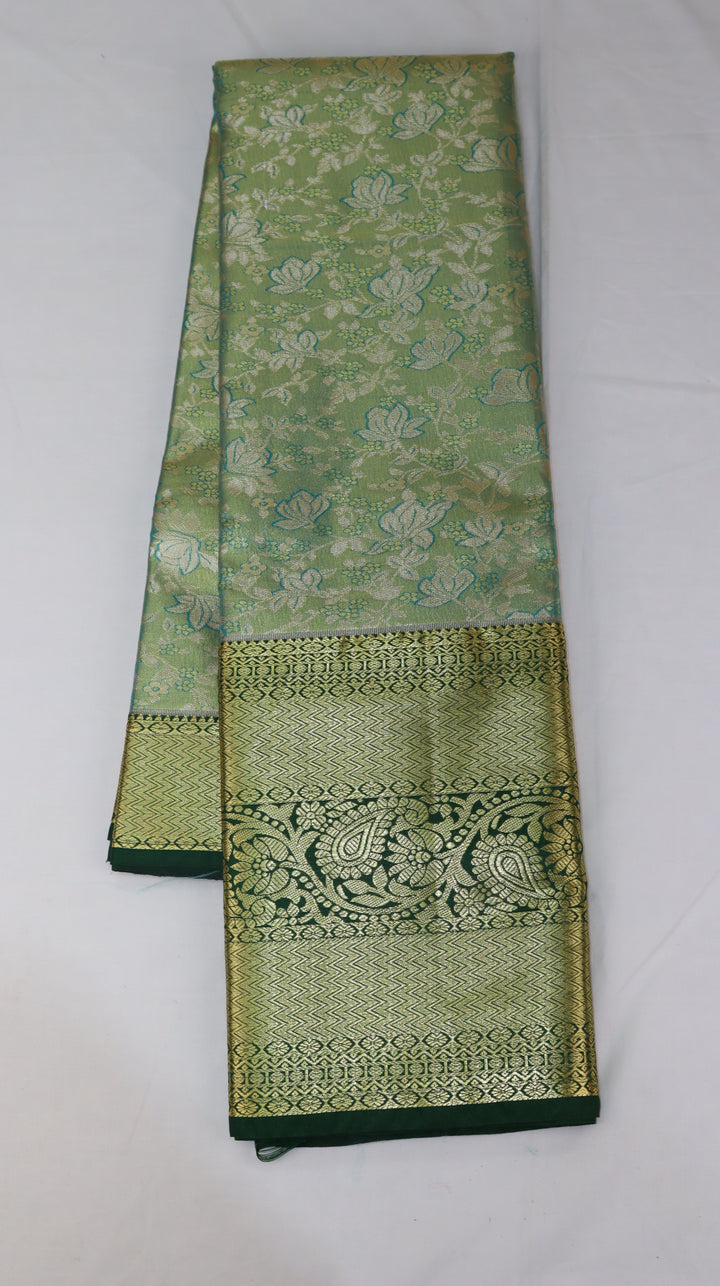 Trendy Green Kanjivaram Silk Saree