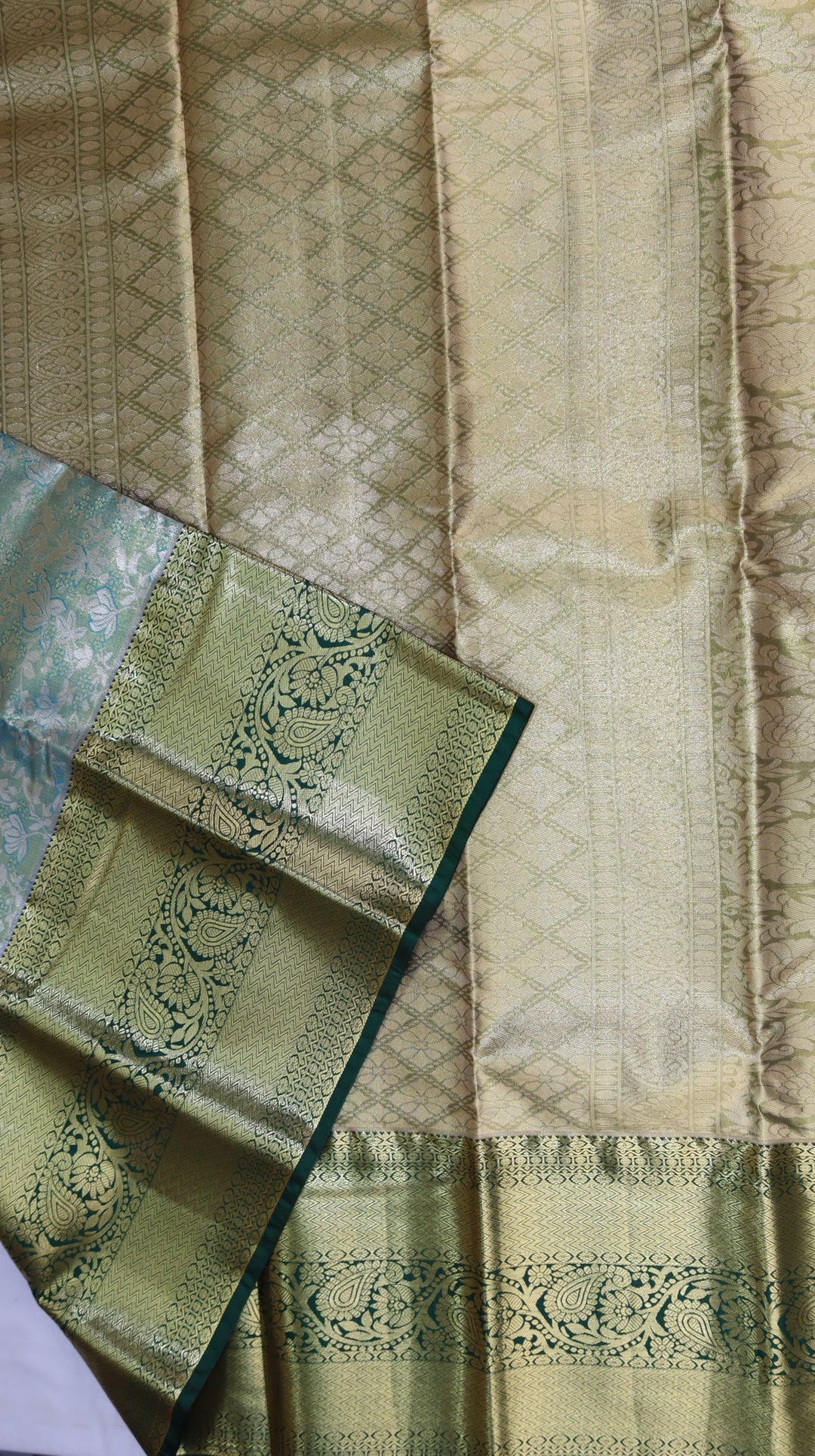 Trendy Green Kanjivaram Silk Saree