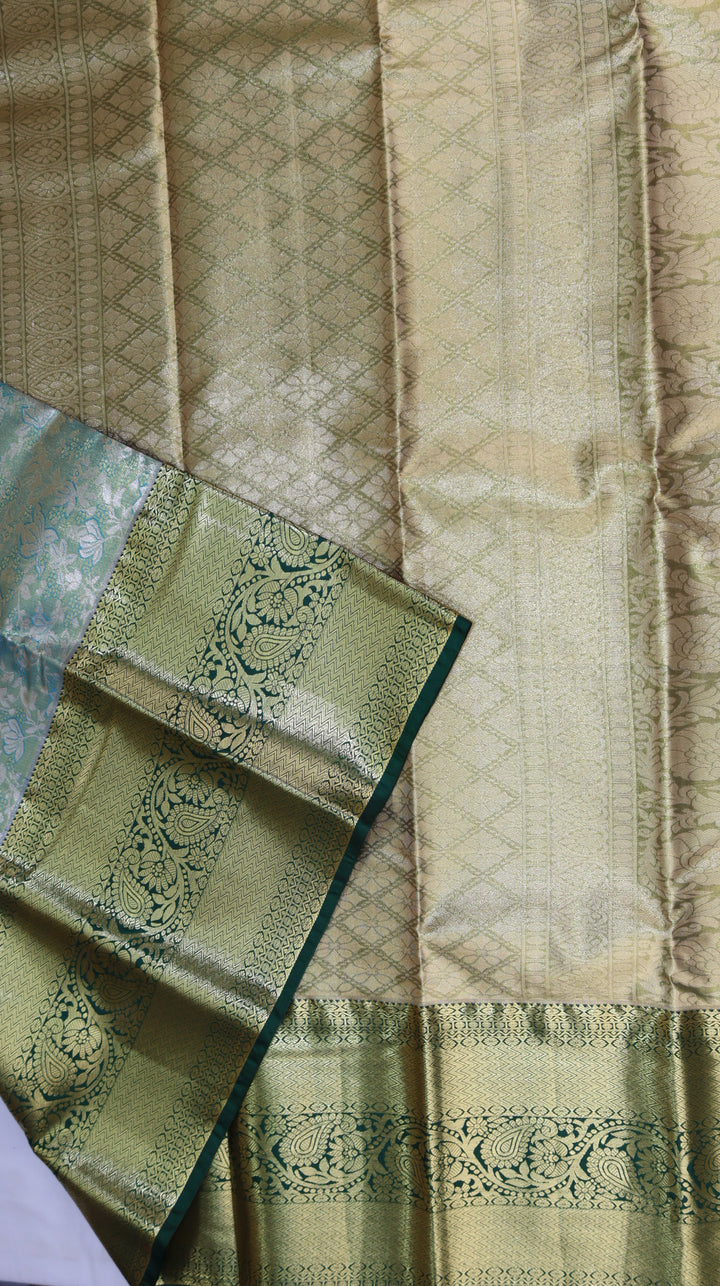 Trendy Green Kanjivaram Silk Saree