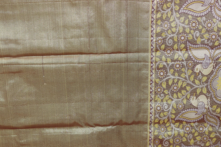 Stunning Yellow Tissue Kanjipuram Saree