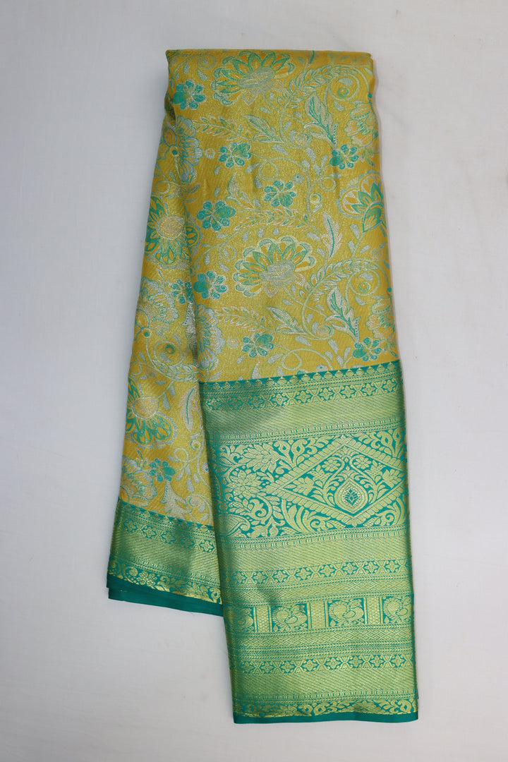 Opulent Yellow Kanjipuram Saree