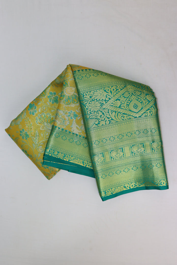 Opulent Yellow Kanjipuram Saree