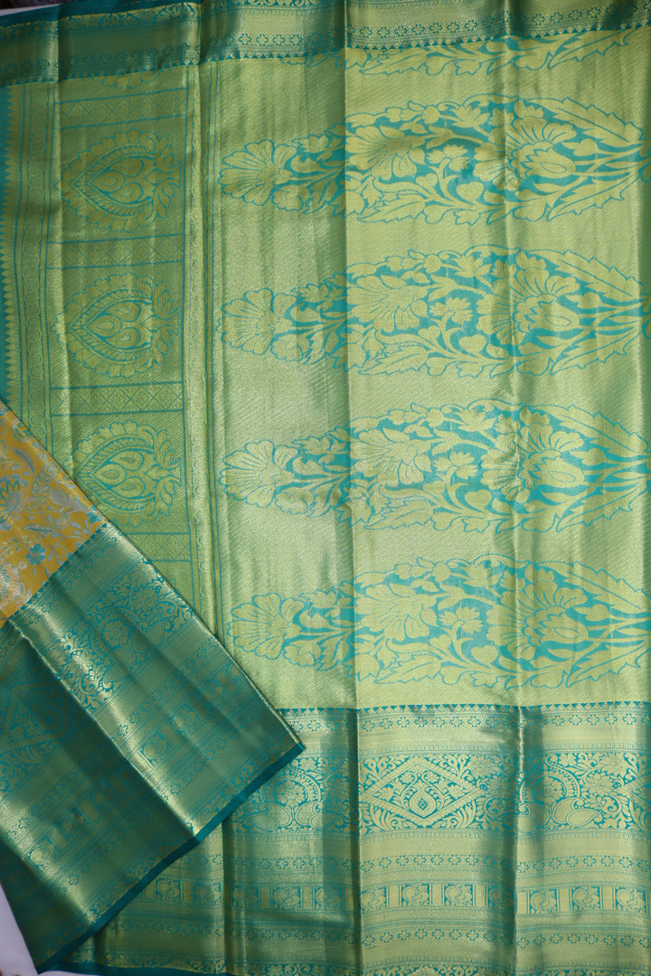 Opulent Yellow Kanjipuram Saree