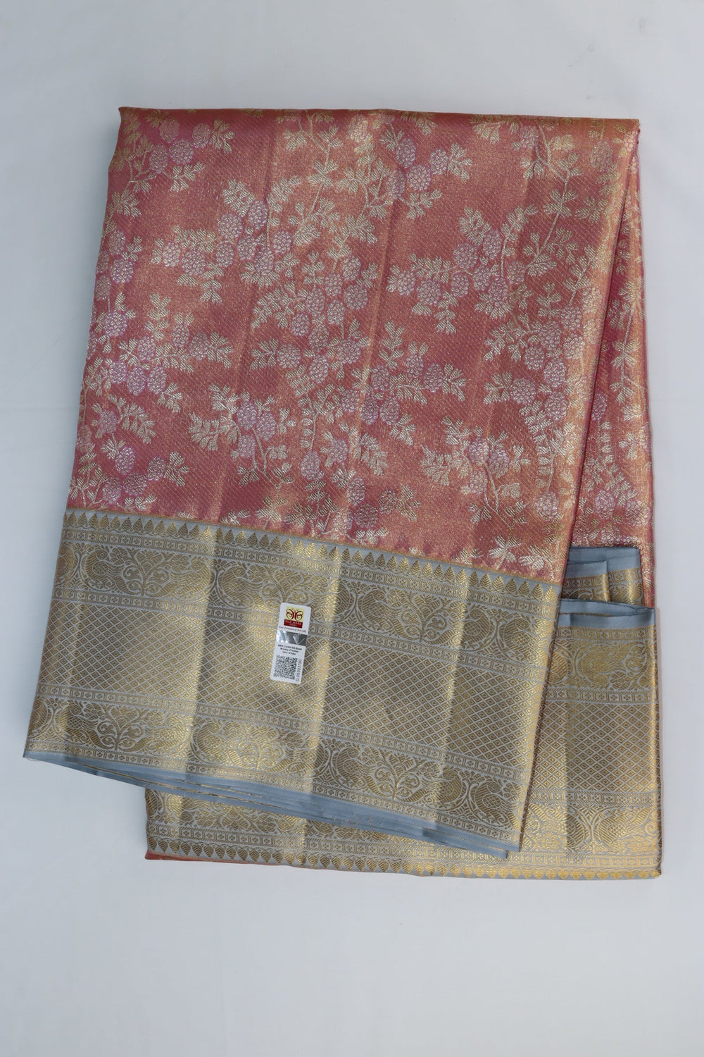 Classic Pink Pure Kanchipuram Silk saree From Weavers and Best on Online