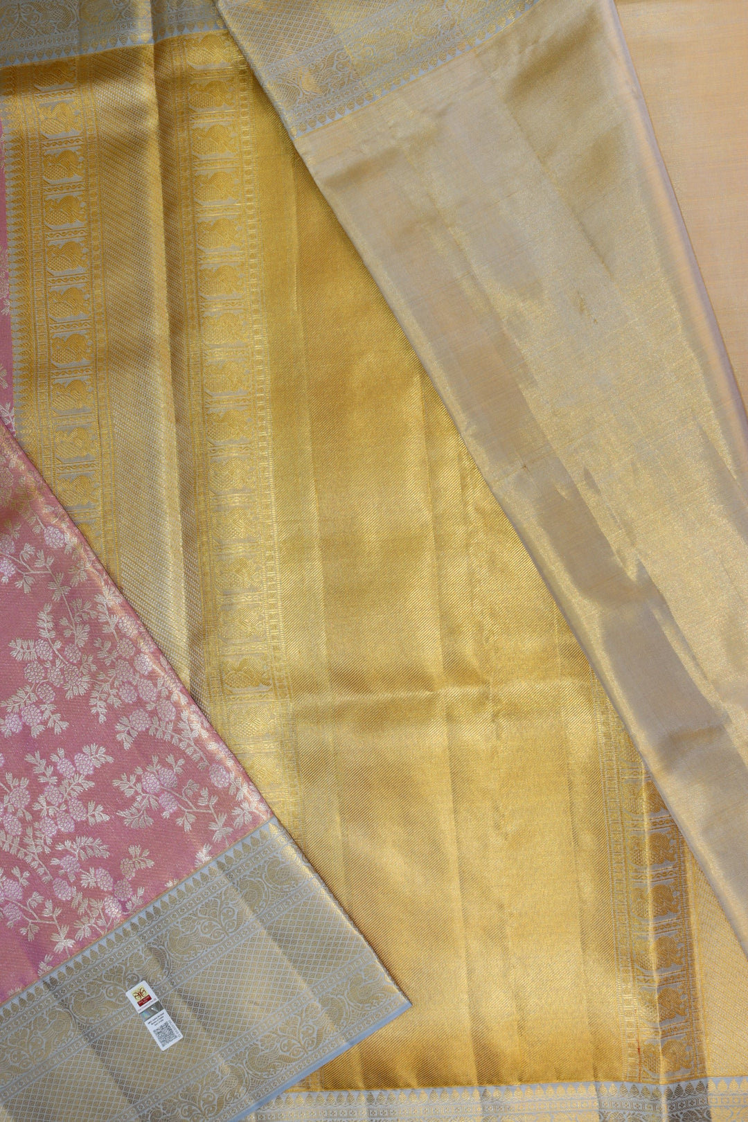Classic Pink Pure Kanchipuram Silk saree From Weavers and Best on Online