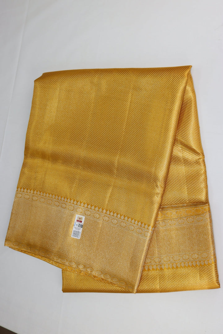 Traditional Gold Pure Kanjipuram Saree From Weavers and Best on Online