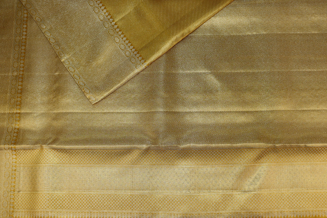 Traditional Gold Pure Kanjipuram Saree From Weavers and Best on Online