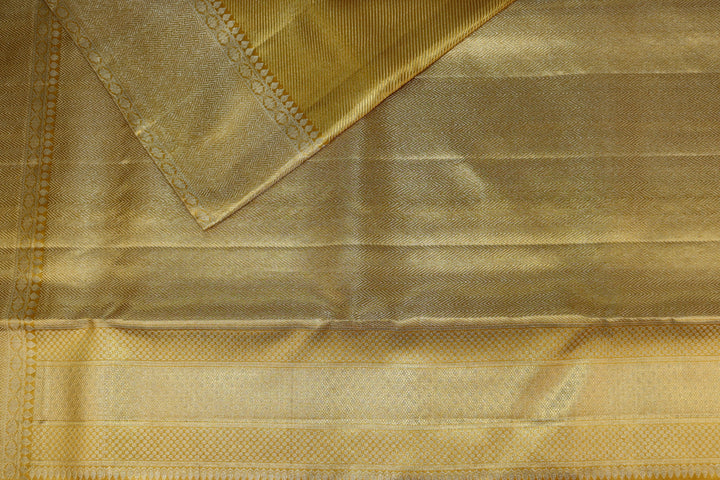 Traditional Gold Pure Kanjipuram Saree From Weavers and Best on Online