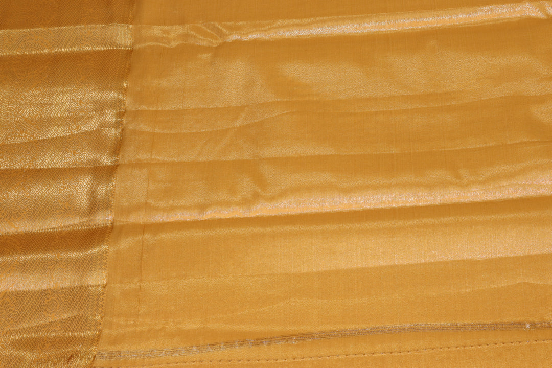 AmazingGolden Yellow  Kanjipuram Saree