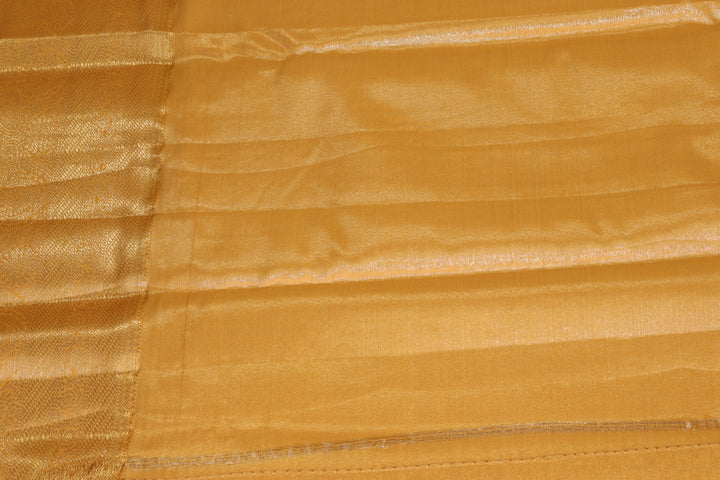 AmazingGolden Yellow  Kanjipuram Saree