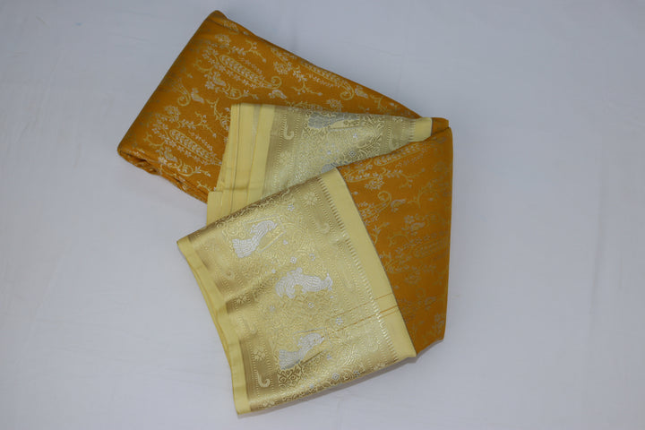 Traditional Yellow  Kanjipuram Saree