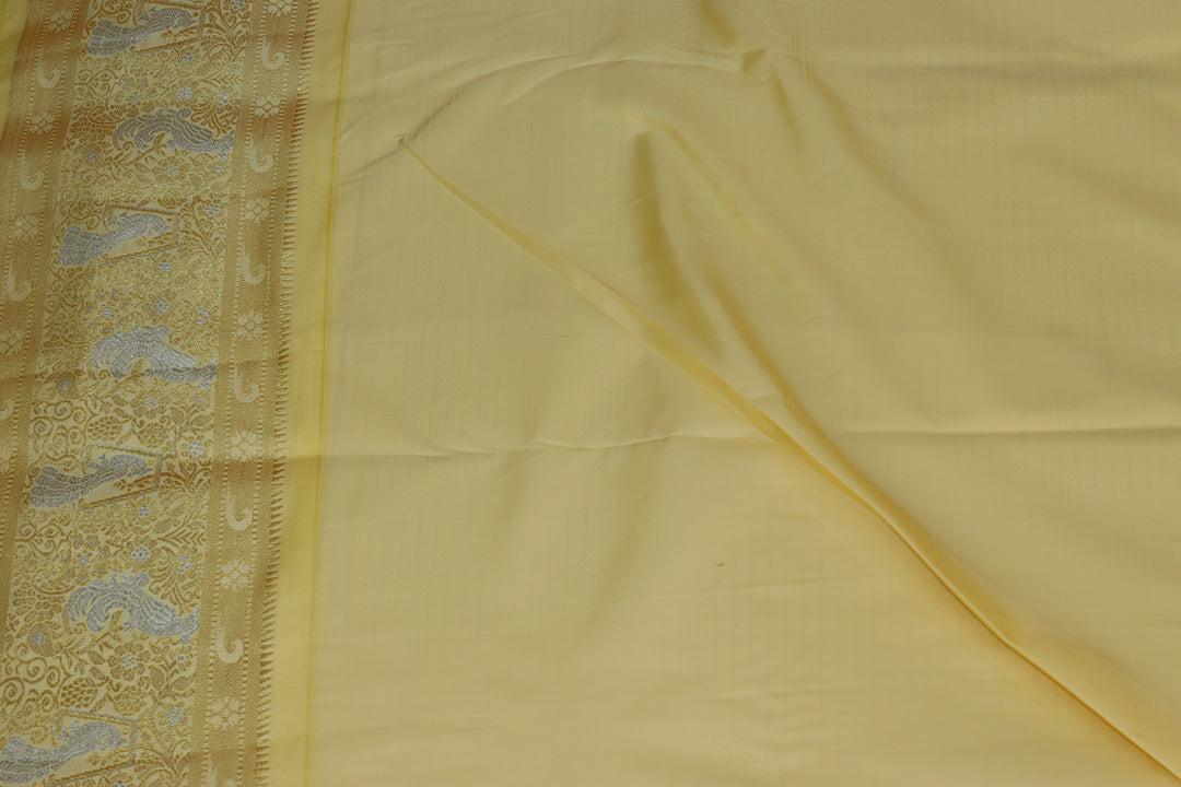 Traditional Yellow  Kanjipuram Saree