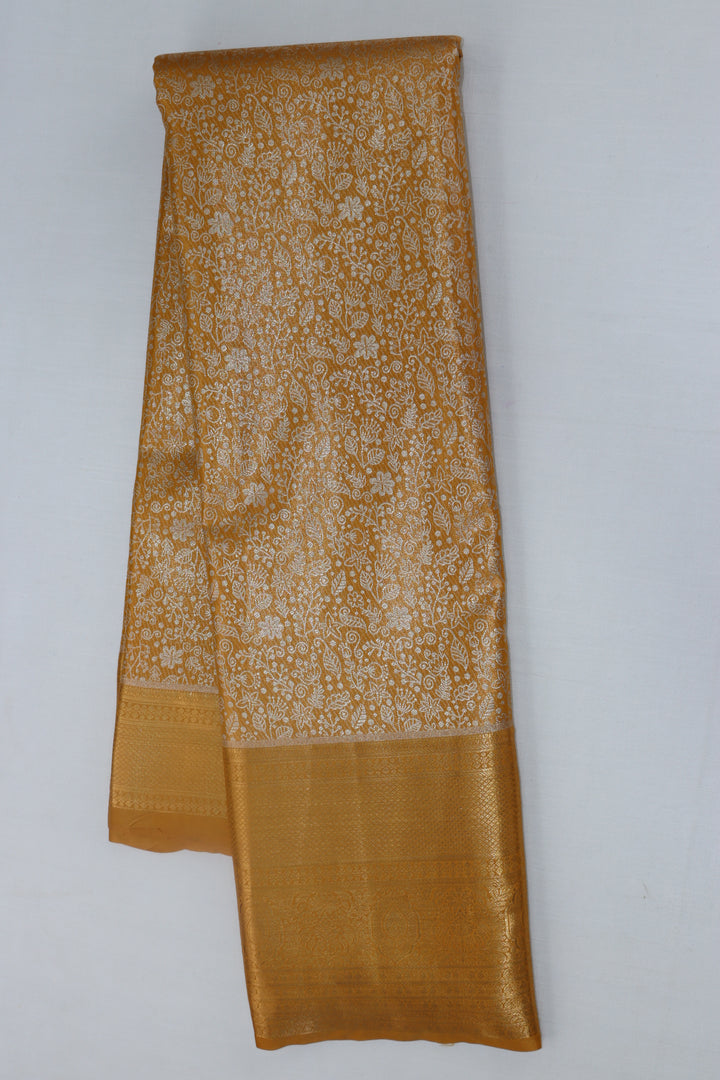 Amazing Pastel Yellow  Kanjipuram Saree