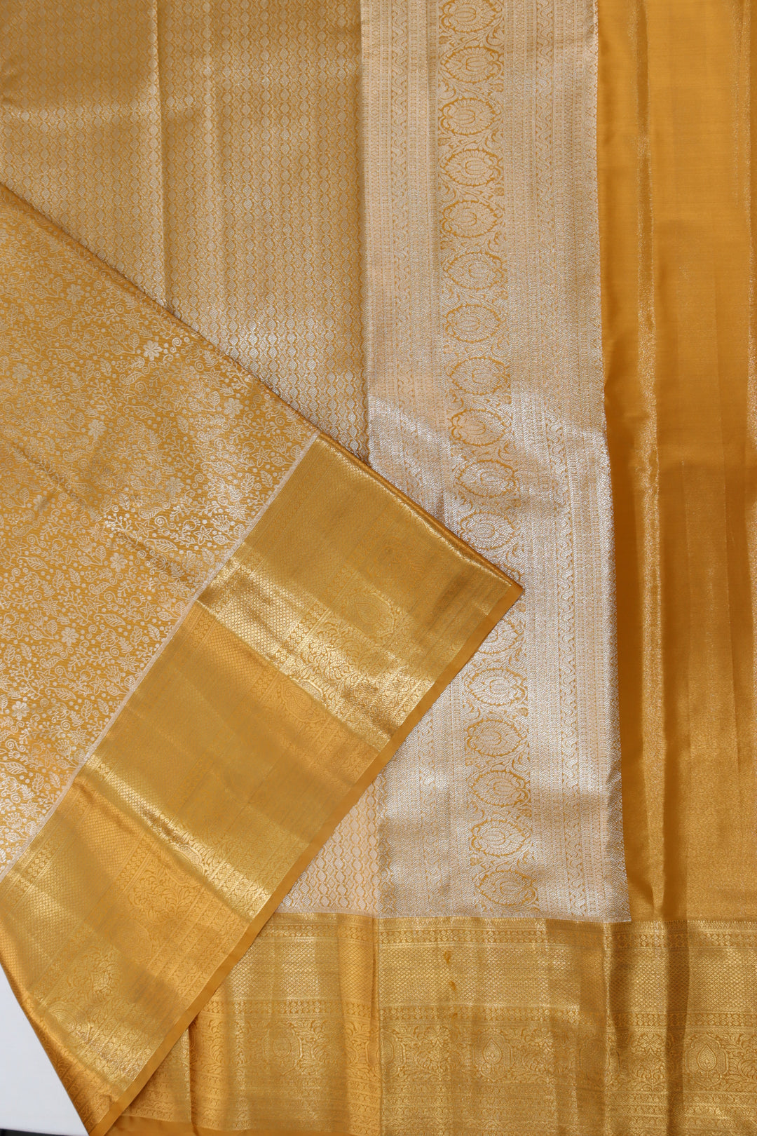 Amazing Pastel Yellow  Kanjipuram Saree