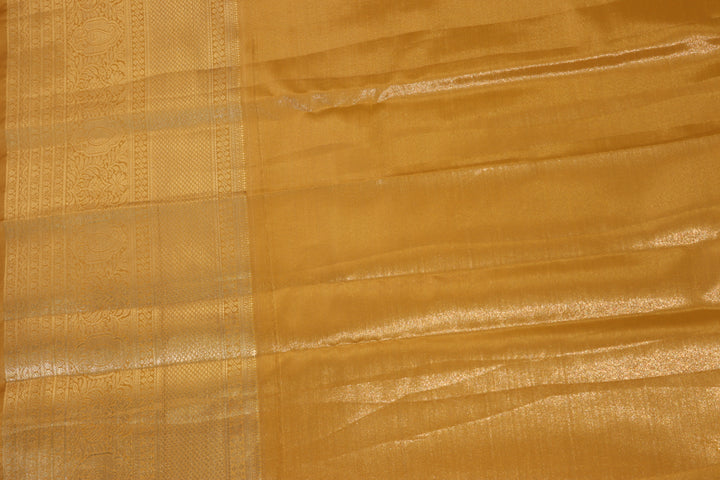 Amazing Pastel Yellow  Kanjipuram Saree