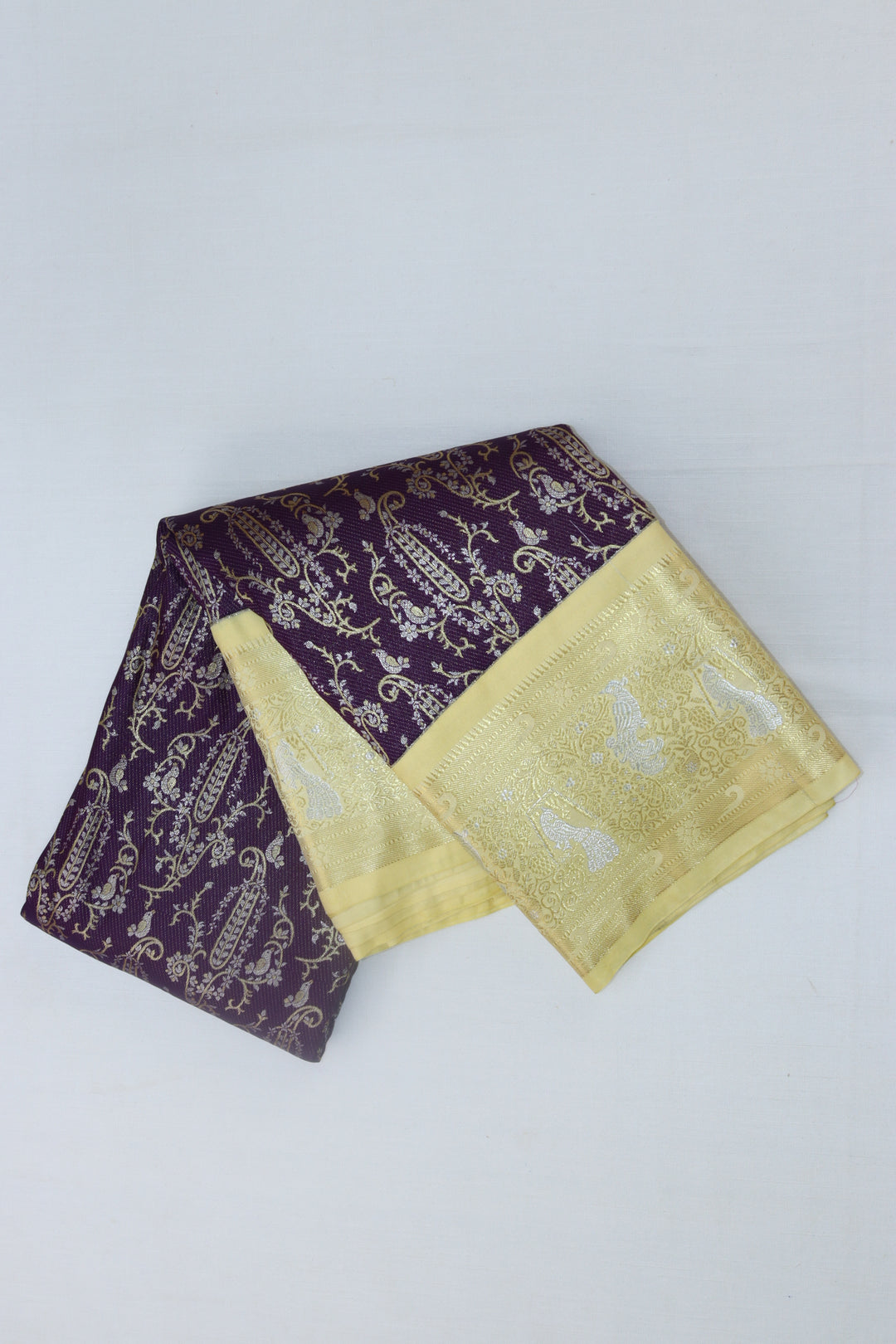 Classic Grape Kanjipuram Saree