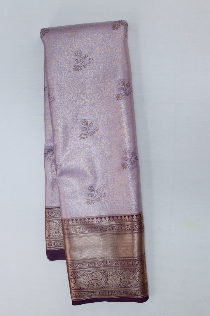 Traditional Pastel Lvender  Kanjipuram Saree