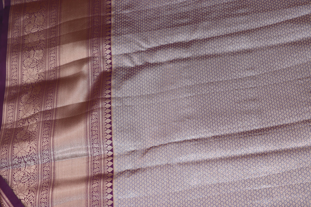 Traditional Pastel Lvender  Kanjipuram Saree