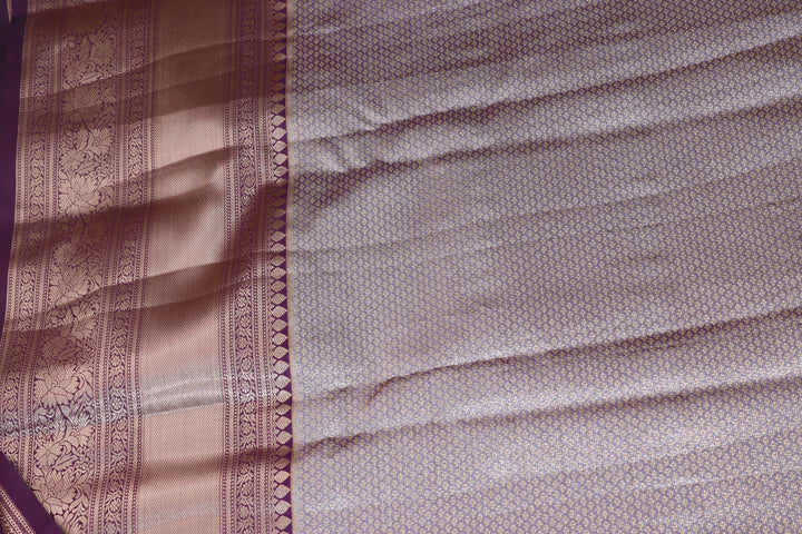 Traditional Pastel Lvender  Kanjipuram Saree