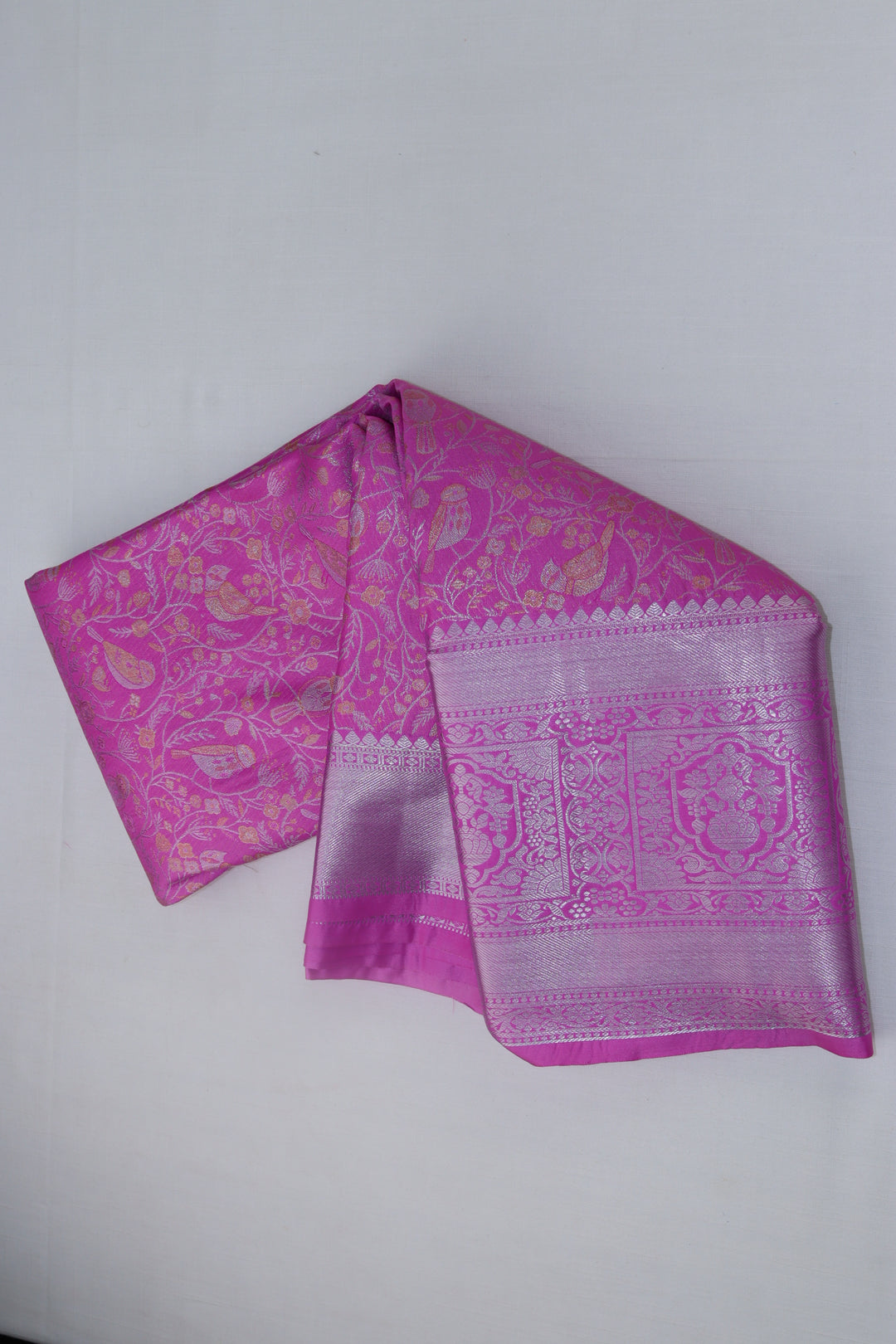 Exotic Pink Kanjipuram Saree