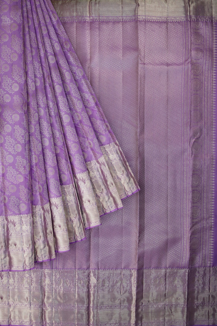 Royal Lavender  Pure Kanjipuram Saree