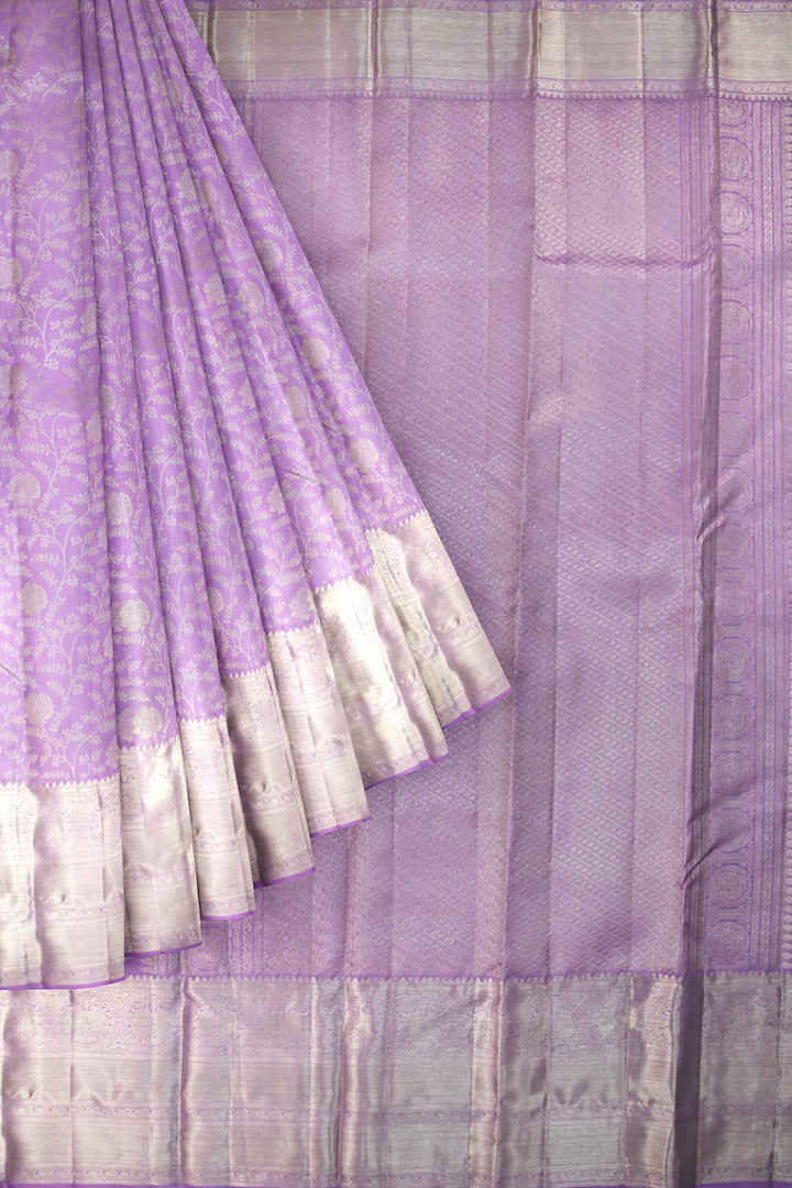 Rich Lavender Pure Kanjipuram Saree